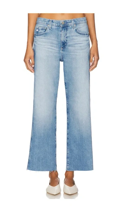 Ag Saige Wide Leg Crop In Blue