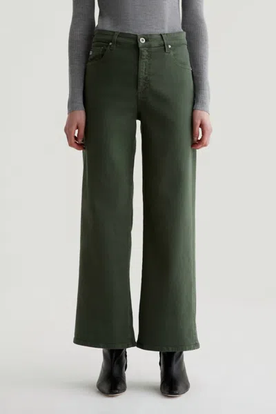Ag Saige Wide Leg Crop Jean In Dark Thyme