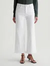 Ag Saige Wide Leg Crop Jean In Gallery White