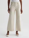 Ag Saige Wide Leg Crop Jean In Opal Stone