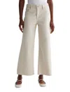 Ag Saige High Rise Cropped Wide Leg Jeans In Opal Stone In Multi