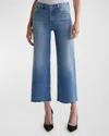 Ag Saige Wide-leg Crop Jeans In 18 Years Oslo