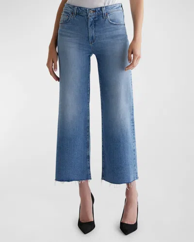 Ag Saige Wide-leg Crop Jeans In 18 Years Oslo