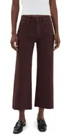 Ag Saige Wide Leg Crop Jeans Coffee Bean In Brown