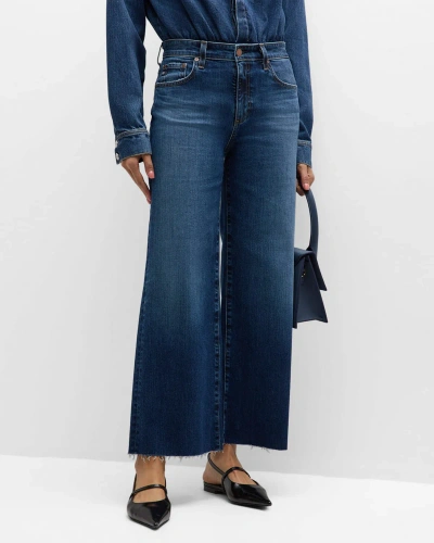 Ag Saige Wide-leg Crop Jeans In Enigma