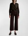 Ag Stella Low Slung Corduroy Palazzo Pants In Multi