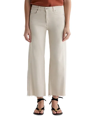 Ag Saige Wide Leg Crop Jeans In Opal Stone