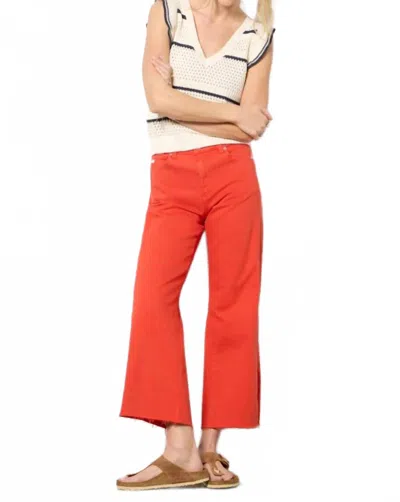 Ag Saige Wide Leg Crop Jeans In Tabasco In Brown