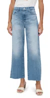 Ag Saige Wide Leg Crop Jeans Rosarito In Blue