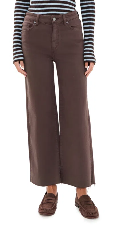 Ag Saige Wide Leg Crop Jeans Sulfur Burnt Umber