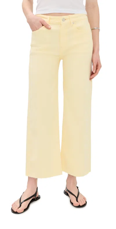 Ag Saige Wide Leg Crop Jeans Sunl In Neutral