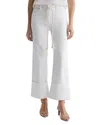 Ag Saige Wide Leg Crop Jeans With Cuff In White