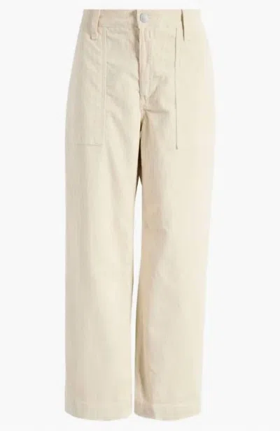 AG SAIGE WIDE LEG CROP PANTS IN OPAL STONE
