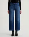 Ag Saige Wide Leg Cropped Jeans In Mykonos In Multi