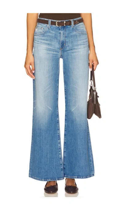 Ag Saige Wide Leg Jeans In Blue