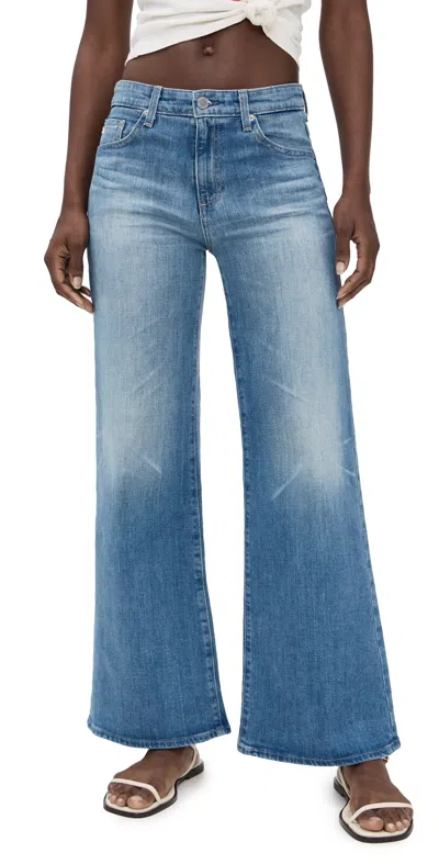 Ag Saige Wide Leg Jeans 18 Years Bisou In Blue