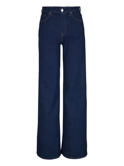 Ag Saige Wide-leg Jeans In Blue