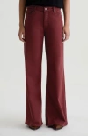 Ag Saige Wide Leg Jeans In Brown