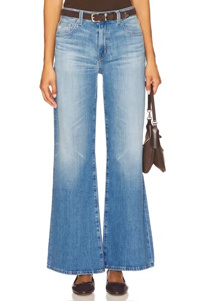 Ag Saige Wide Leg Jeans In 18 Years Bisou In Blue
