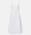 Ag Midikleid Saint Rahael Aus Denim In White