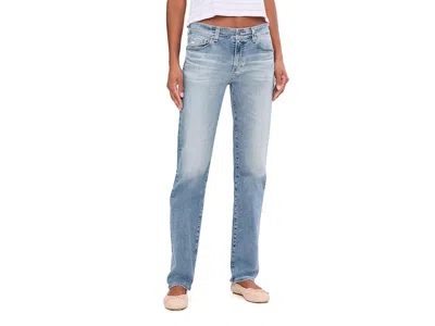 Ag Sandra Low Rise Slim Straight In 15 Years Aviator In Blue