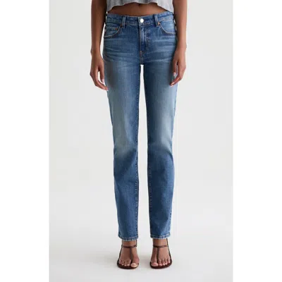 Ag Sandra Low Rise Slim Straight Leg Jeans In Blue