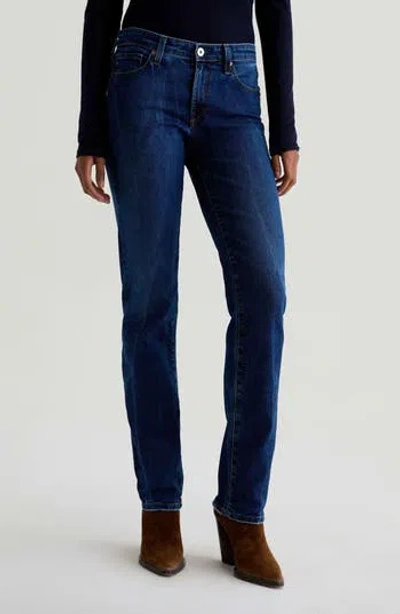 Ag Sandra Low Rise Slim Straight Leg Jeans In Blue