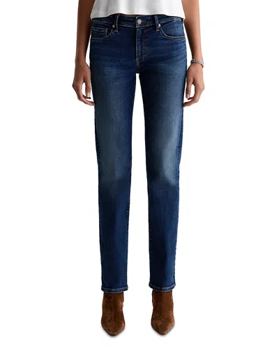 Ag Sandra Low Rise Straight Jeans In Hard Bop In Purple