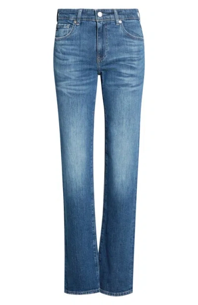 Ag Sandra Low Rise Straight Leg Jeans In Blue