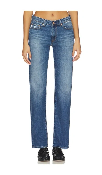 Ag Sandra Straight Jeans In Blue