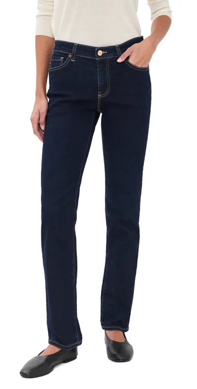 Ag Sandra Straight Jeans Modern Indigo