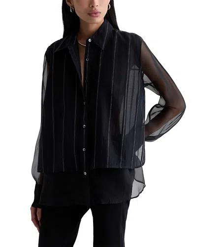 Ag Sawtelle Relaxed Shirt In Black