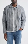 Ag Sid Cotton & Linen Trucker Jacket In Blue