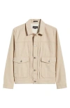 Ag Sid Twill Trucker Jacket In Neutral