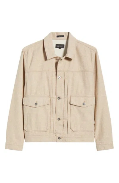 Ag Sid Twill Trucker Jacket In Neutral