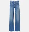Ag Siena Low-rise Straight Jeans In Blue