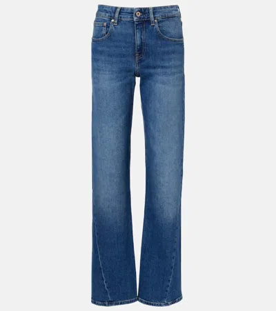 Ag Siena Wide-leg Jeans In Blue