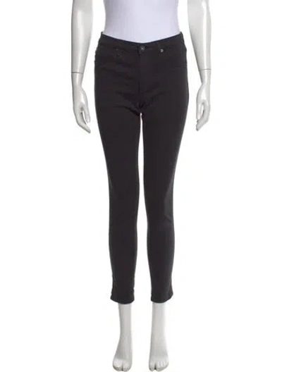 Pre-owned Ag Skinny Leg Pants In Black