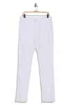 Ag Everett Slim Straight Leg Airluxe Performance Pant In Dry Dust In White