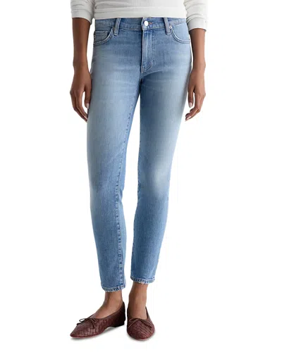 Ag Slra Prima Low Rise Ankle Cigarette Leg Jeans In Solera In Blue