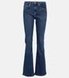 Ag Sophie High-rise Bootcut Jeans In Grey