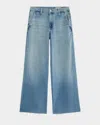 Ag Stella Raw Hem Low Slung Palazzo Jeans In Aries