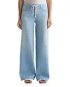 Ag Stella Cinched Low Slung Palazzo In Serendipity In Blue