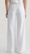 Ag Stella Drawstring Wide Leg Jeans In White
