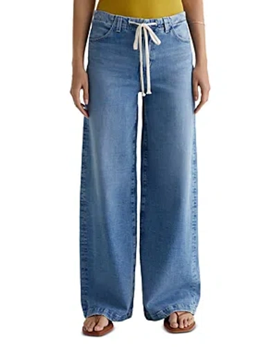 Ag Stella High Rise Cinched Palazzo Jeans In Sincerely
