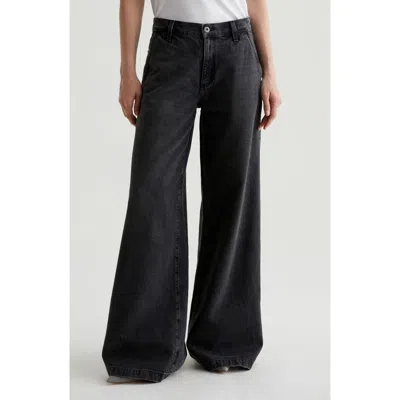 Ag Stella High Waist Wide Leg Palazzo Jeans In Overnight