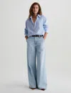 Ag Stella Wide-leg Jeans In Idol