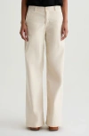 Ag Stella Low Slung Corduroy Palazzo Pants In Neutral
