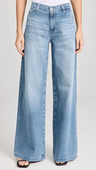 Ag Stella Low Slung Palazzo Jeans In Dune In Brown