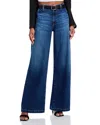 Ag Stella Low Slung Palazzo Jeans In Plume